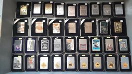 172 Stück Zippo Sammlung mit vielen Raritäten, neuwertig
