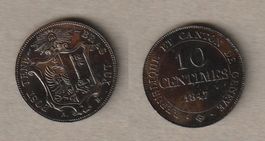 Genf, 25 Centimes 1847 vorzüglich
