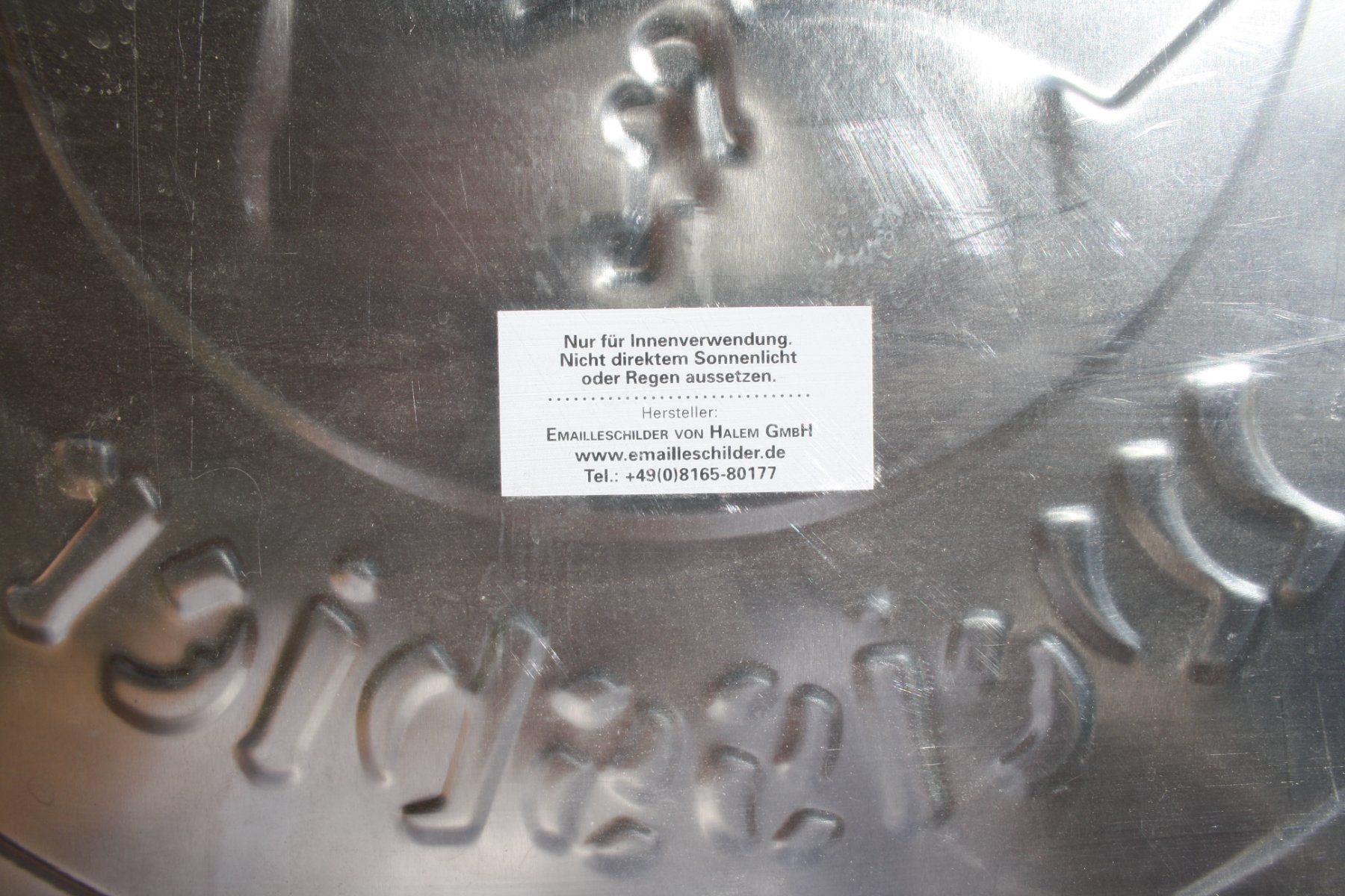 Insegne: FRANZISKANER WEISSBIER BLECH SCHILD – Usato da Wauwil venduto da Pneuedy 5