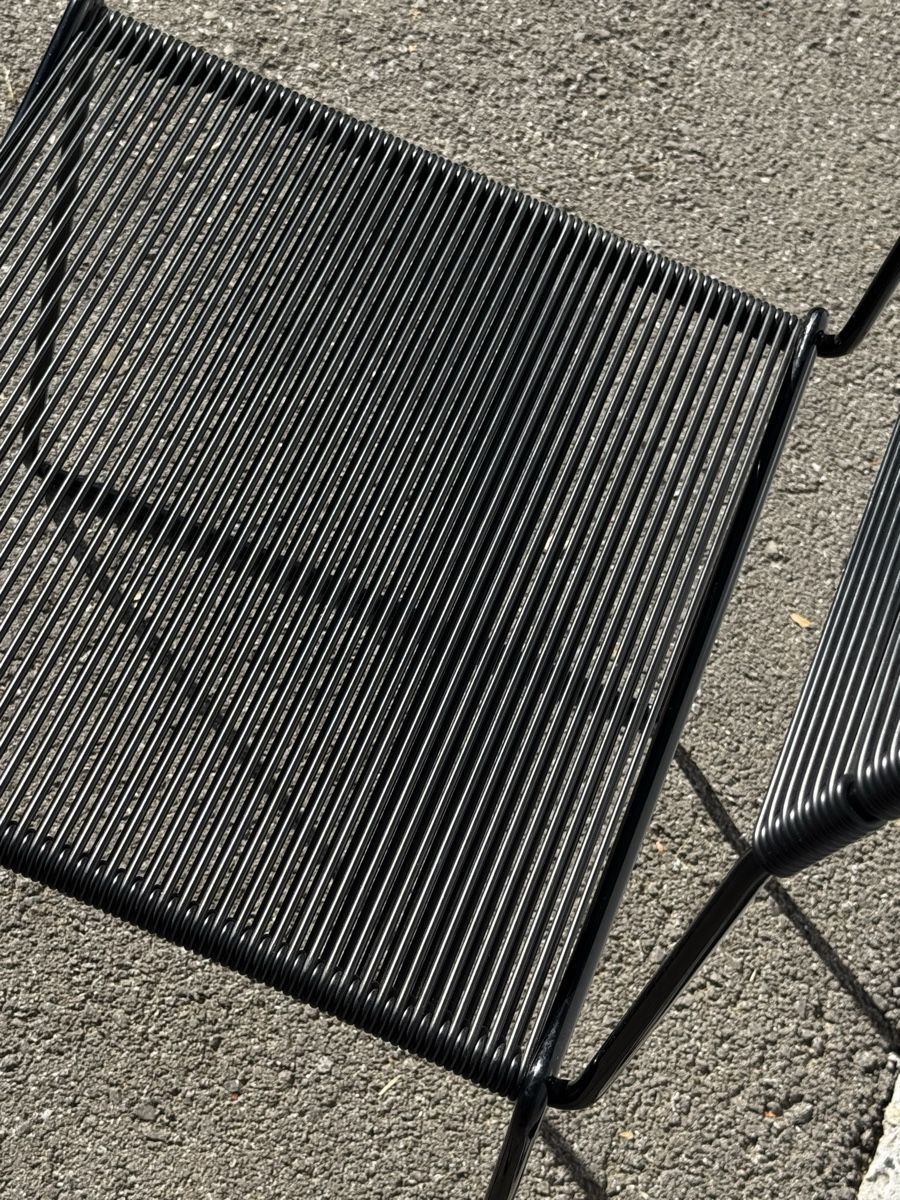 Alias Stühle: Full black Spaghetti Chair by G. Belotti for Alias Italy – Gebraucht aus Remaufens von Initiale5 3