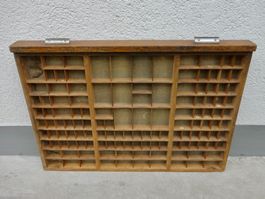 alte Setzkasten Schublade sehr gross 92 x 66 cm