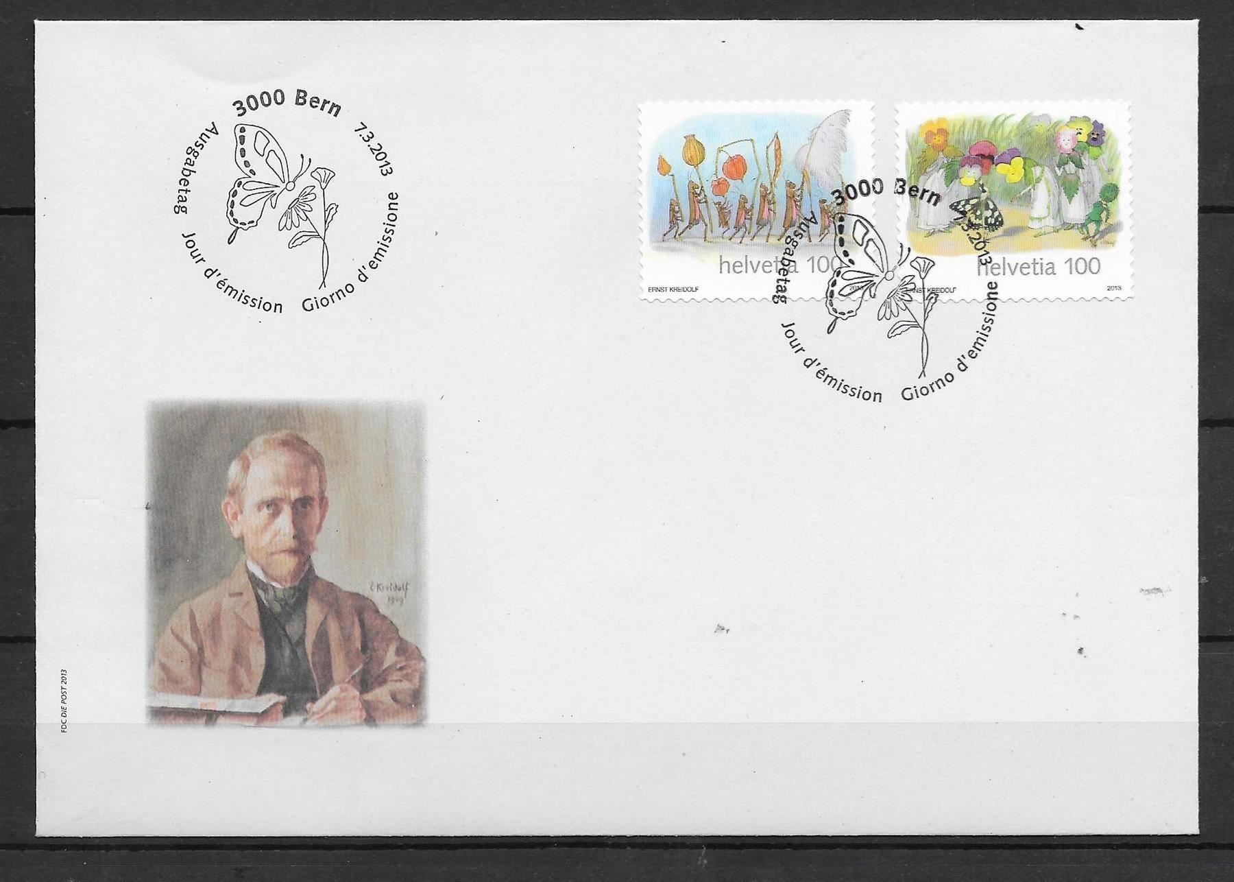 Tutti i francobolli: F1462 - FDC Ernst Kreidolf – Usato da Trélex venduto da Phil_Albert