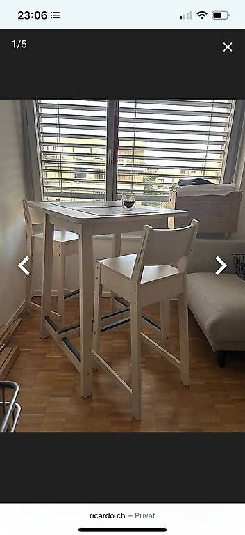 Tischset: Set aus Tisch und 2 Stühle – Gebraucht aus Oberweningen von gta_kl5b
