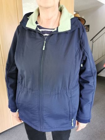 Überganjacke mit Kapuze, Grösse XXL, Dunkelblau, Top Zustand