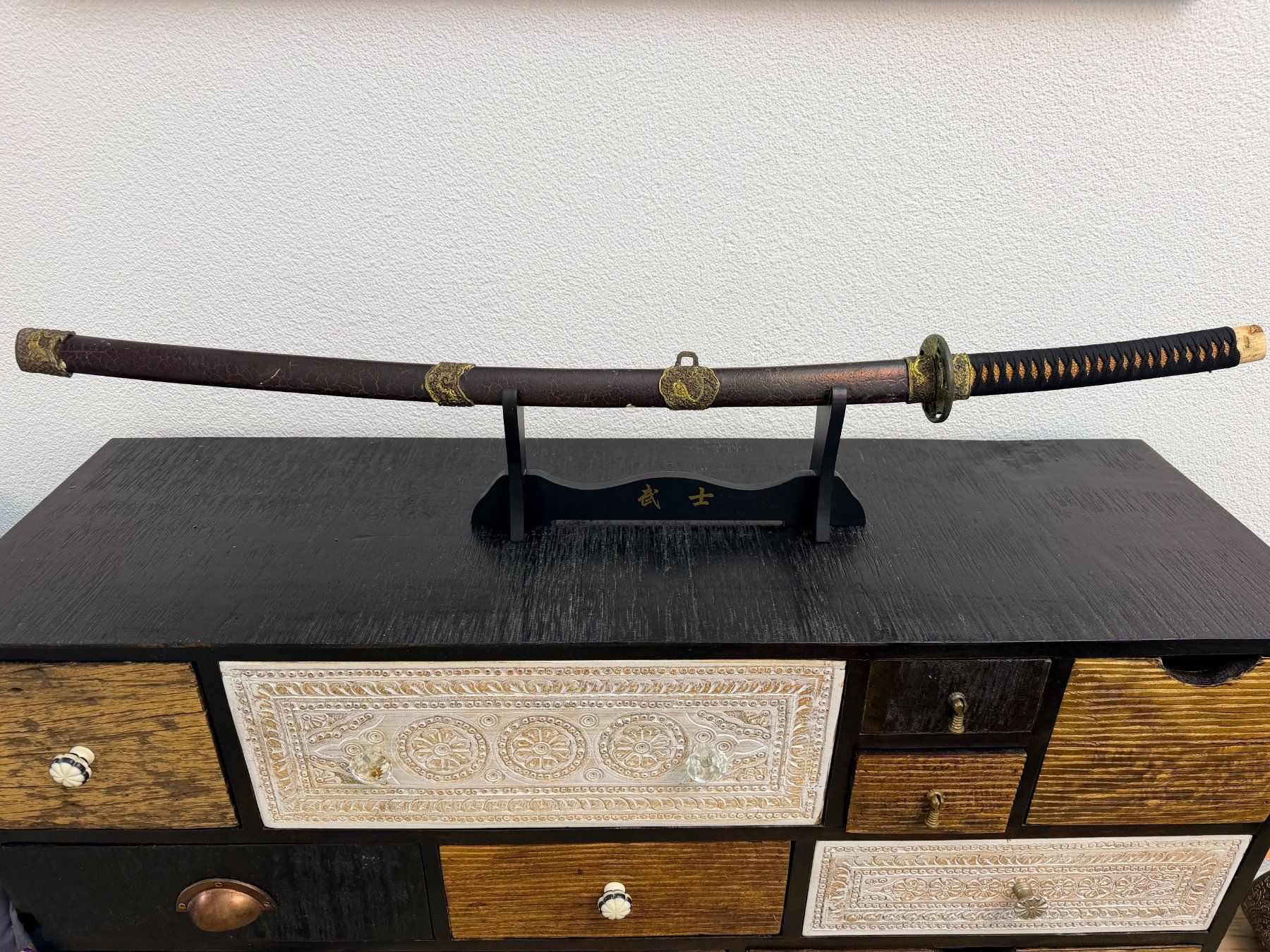 Altre raccolte & rarità: Schwert Katana-Stil, Damast-Optik – Usato da Nidau venduto da ym_fevrier