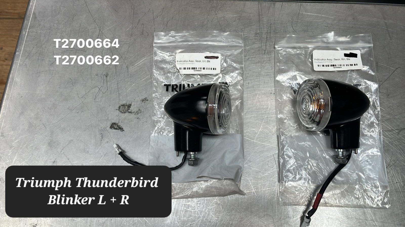 Triumph Tutti i ricambio per moto: Triumph Thunderbird Blinker L + R – Usato da Alpnach Dorf venduto da Biker-Lady