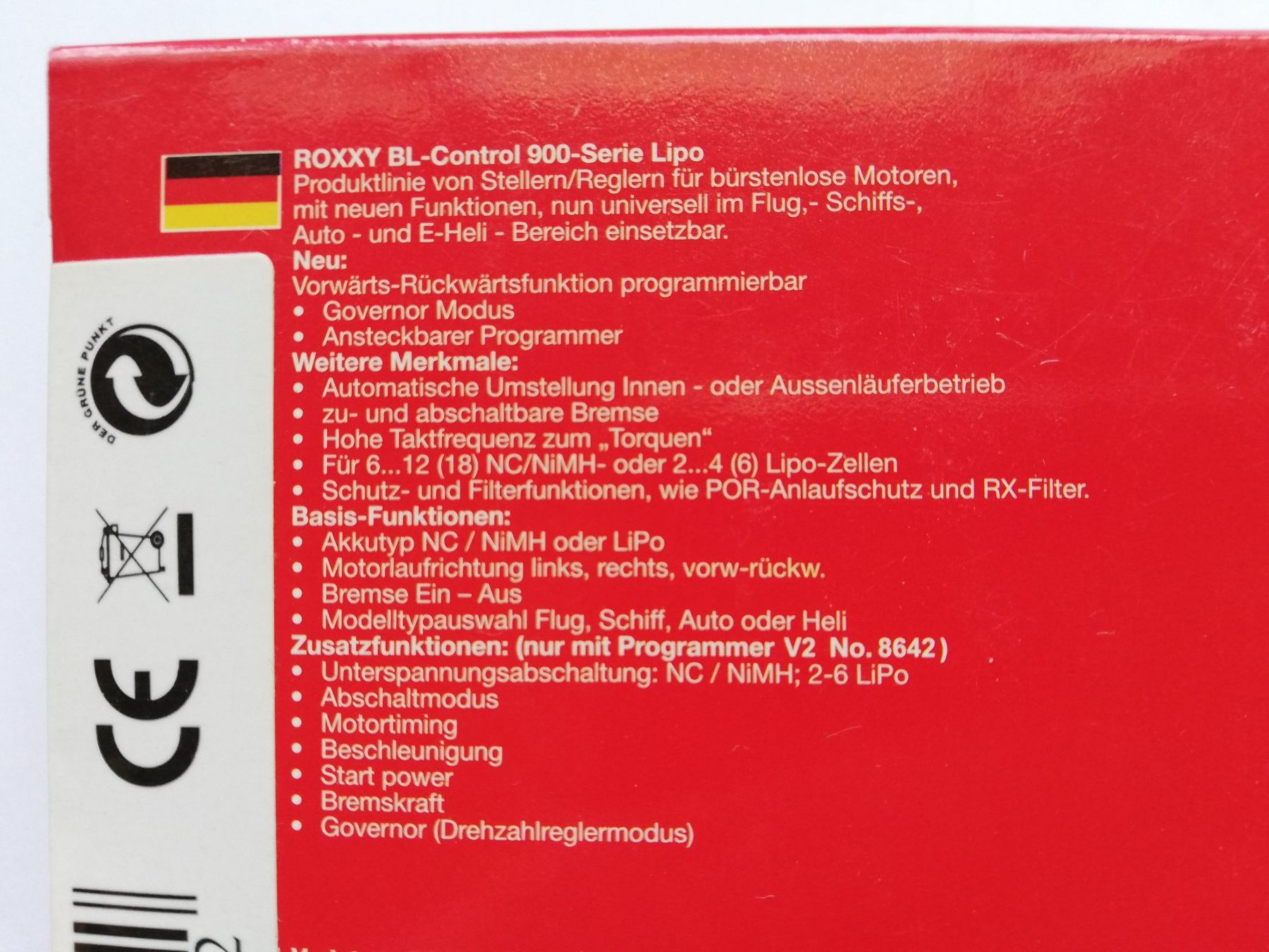 Robbe Modellismo RC: ROXXY Brushless-Regler 8A – Nuovo e nell'imballaggio originale da Witterswil venduto da ushornet 1