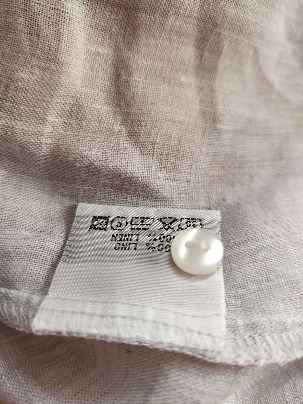 Blusen: Chemise Edoardo de Giorgi 100% lin taille L beige – Gebraucht aus Niedergösgen von Eva2410 4