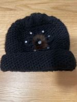 Schwarze Damen Mütze