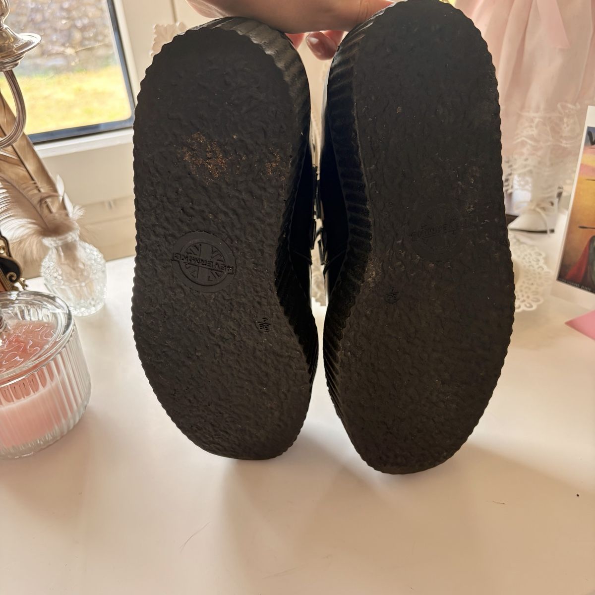 Damenschuhe: NEVERMIND Goth Leather Platform Creepers EU 38 – Neu (gemäss Beschreibung) aus Edlibach von Anyteaparty 2