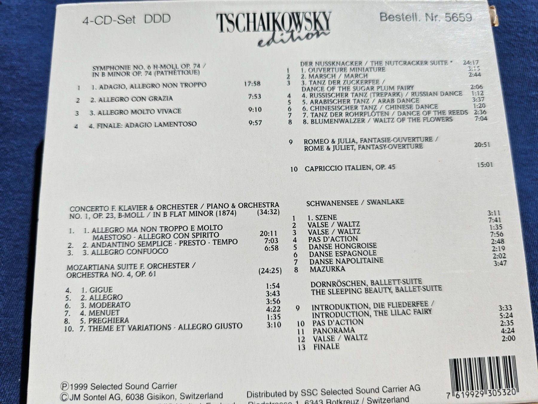 CDs: the Tschaikowsky edition 4 cd box/klassik – D'occasion à Bremgarten AG par musiccollector 1