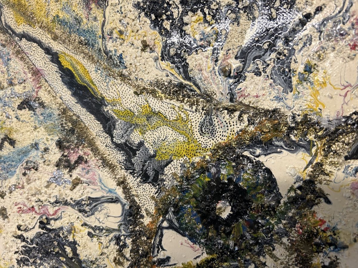 Gemälde: Abstraktes Gemälde von Fredy Gerber 84' – Gebraucht aus Glarus von KunstWerkEr-LS87 2