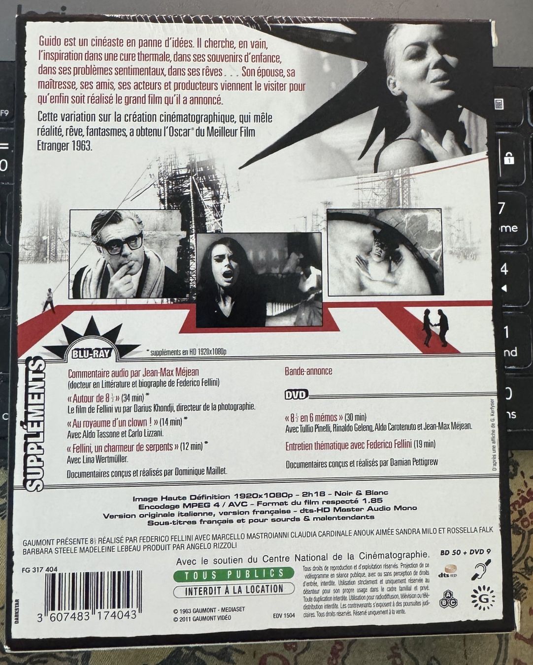 Tutti i DVDs: Blu-ray + DVD 8 1/2 (1963) – Usato da Semsales venduto da __Florian__ 2