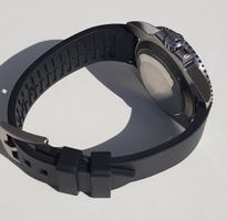 Rubber Strap Kautschuk Armband 18 mm schwarz 0361