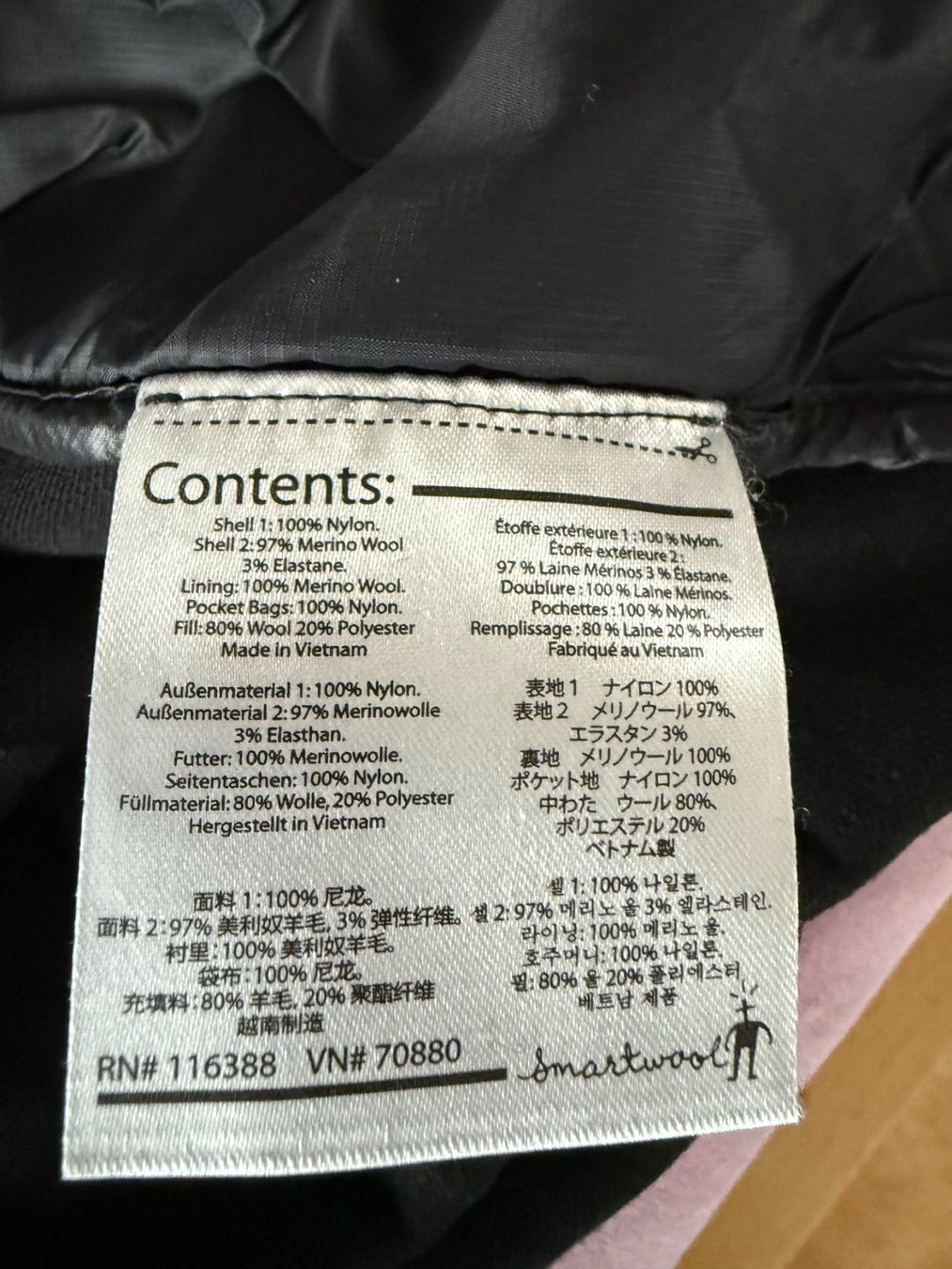Smartwool Jacken: Smartwool Isolationsjacke, Grösse XL – Gebraucht aus Wilderswil von floh1969 6