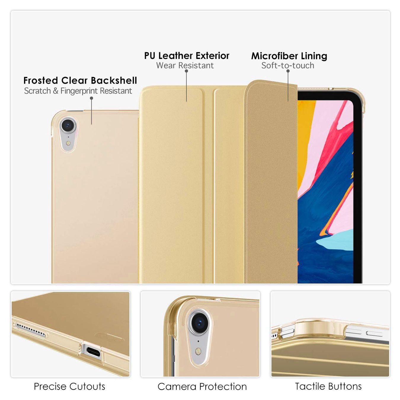 Covers & Borse: iPad Pro 11 2018 Hülle Etui Case Smart Folio Cover TASCHE – Nuovo e nell'imballaggio originale da Volketswil venduto da coverandmore 1