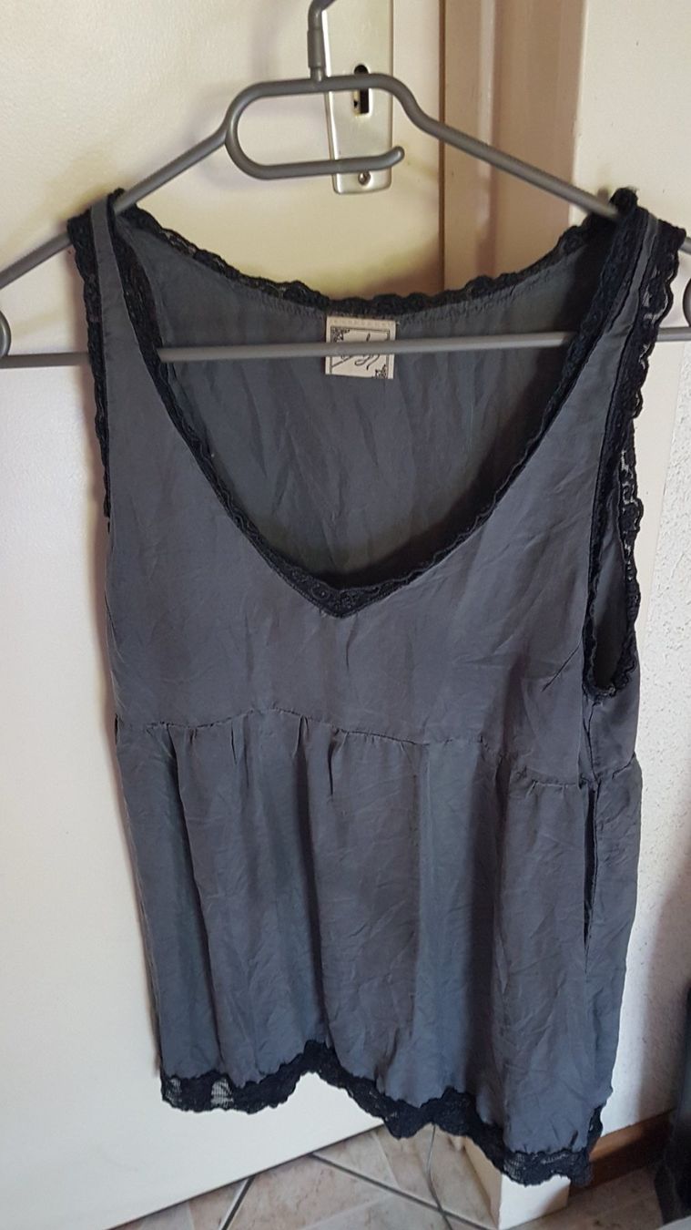 Tuniche: Haut - tunique fluide, dentelle, taille 34 marque H. Eich – Usato da Villiers venduto da san_jn5w