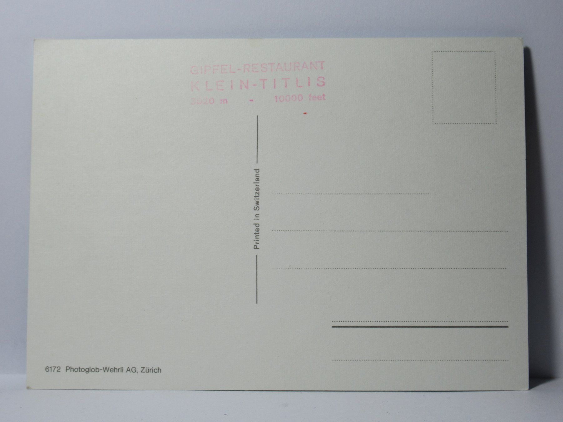 Cartes postales: Gipfel - Restaurant  KLEIN - TITLIS – Neuf (Voir description) à Grenchen par Bluemchen1900 1