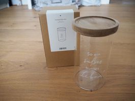 Eulenschnitt Vorratsglas "So ein süsses Leben" 19cm