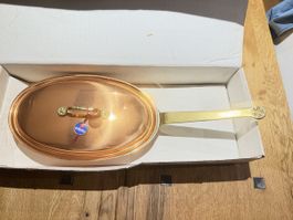 Stöckli Flambierpfanne Kupfer