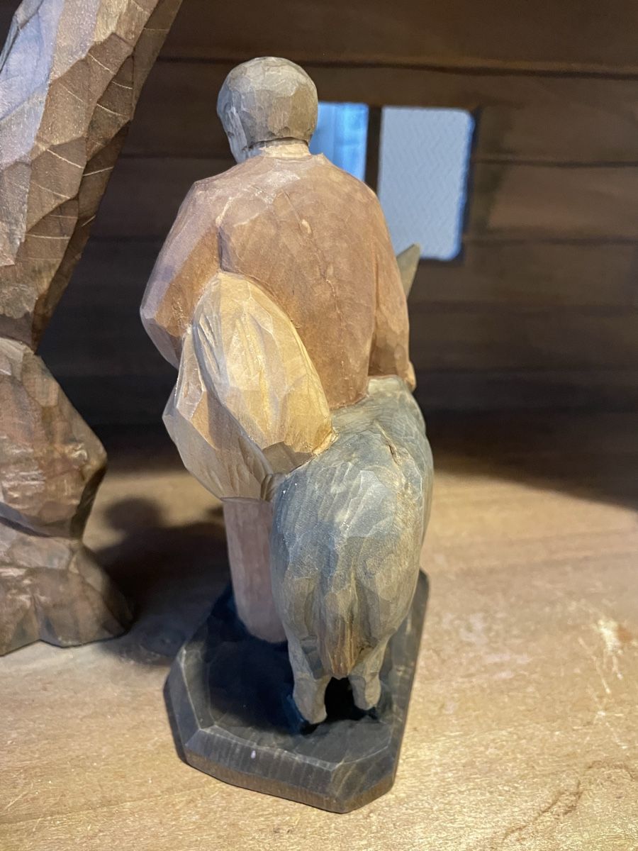 Statuette: Hirte mit Esel E.Thomann Brienz – Usato da Flawil venduto da Naphtali 2
