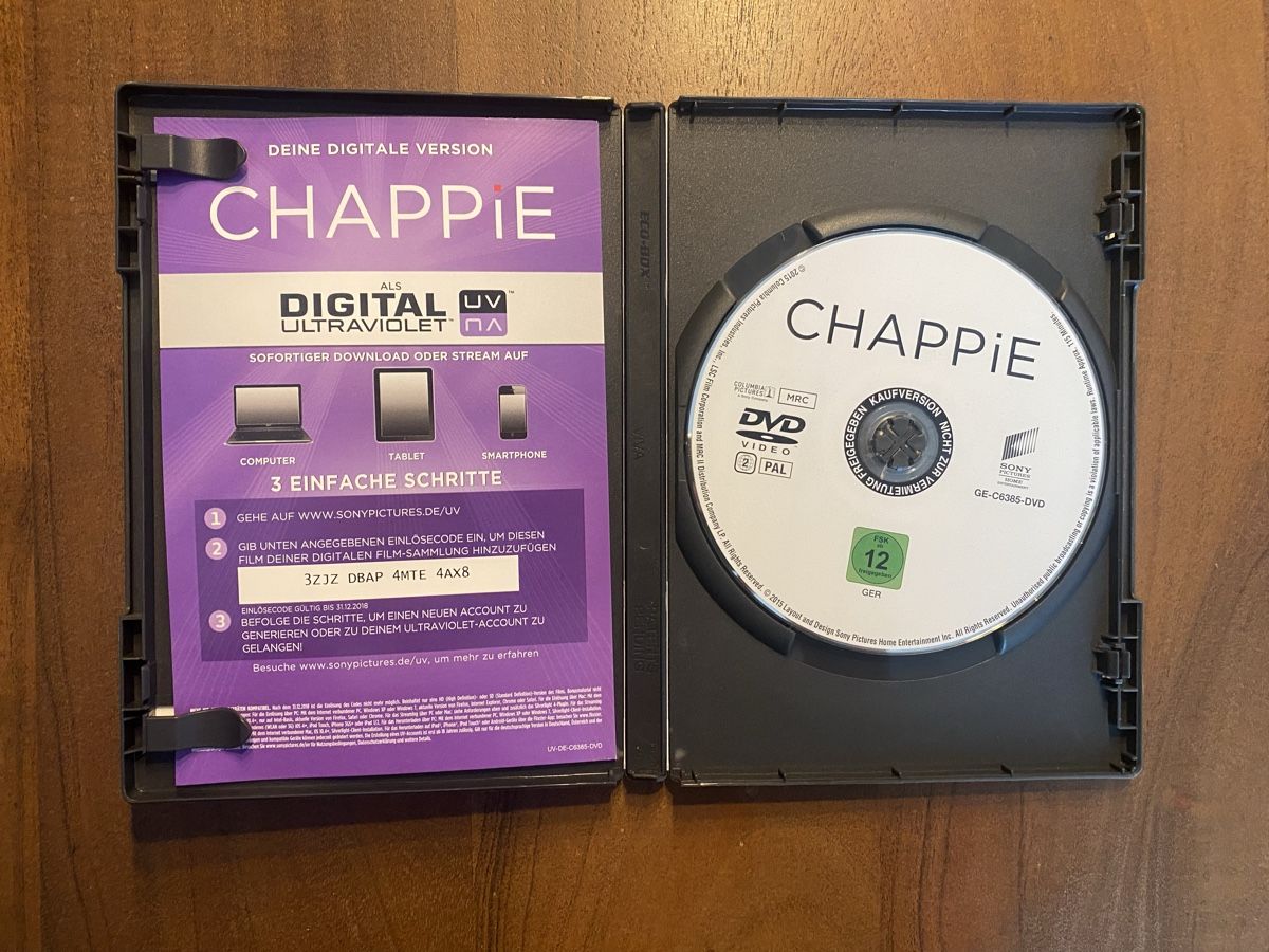 Tutti i DVDs: Chappie DVD – Usato da Thunstetten venduto da Virus_33 1