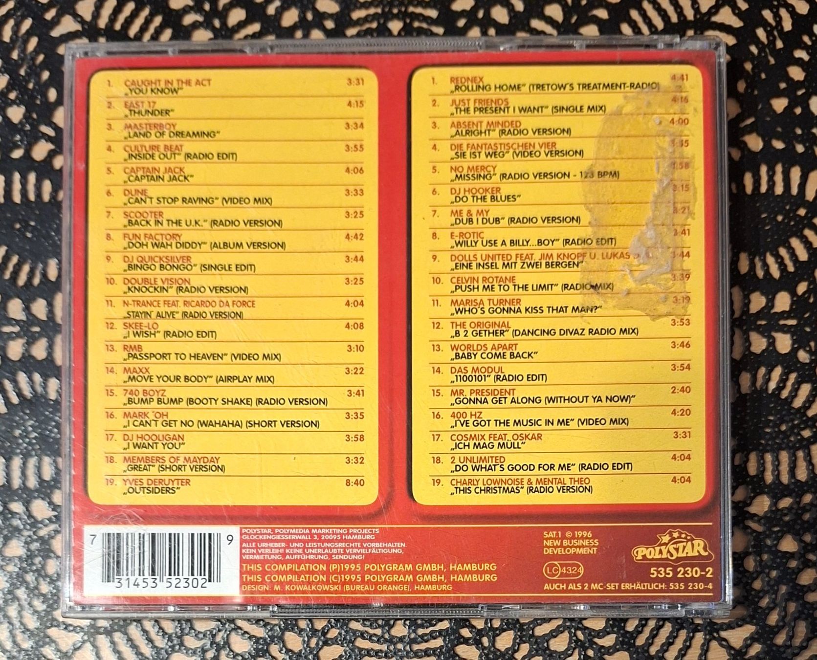 CD: Mega Hits 96 Die Erste, 2CD Pop Hit Compilation Sampler 1996 – Usato da Schönenberg TG venduto da breiti12 1