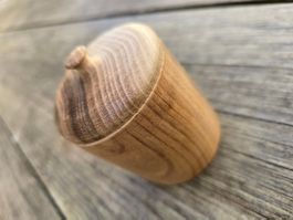 Holz: Dose mit Deckel, Aufbewahrungsbox