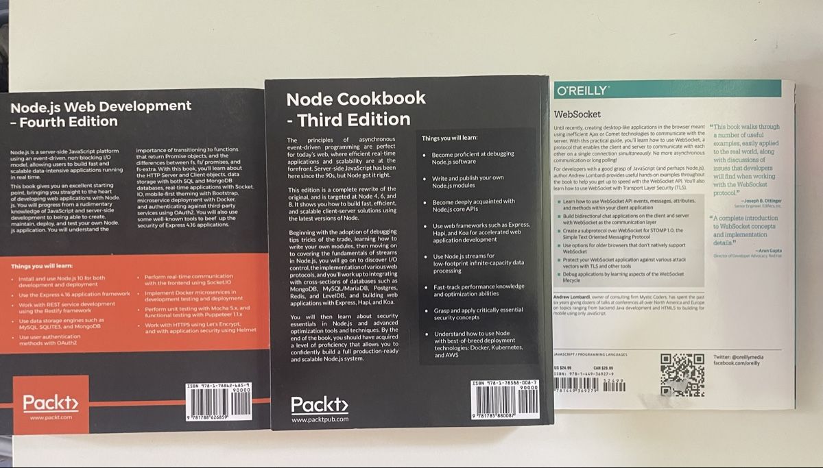 Libri: Node Cookbook, js Web Development and WebSocket books – Usato da Comano venduto da alice_x26x 1