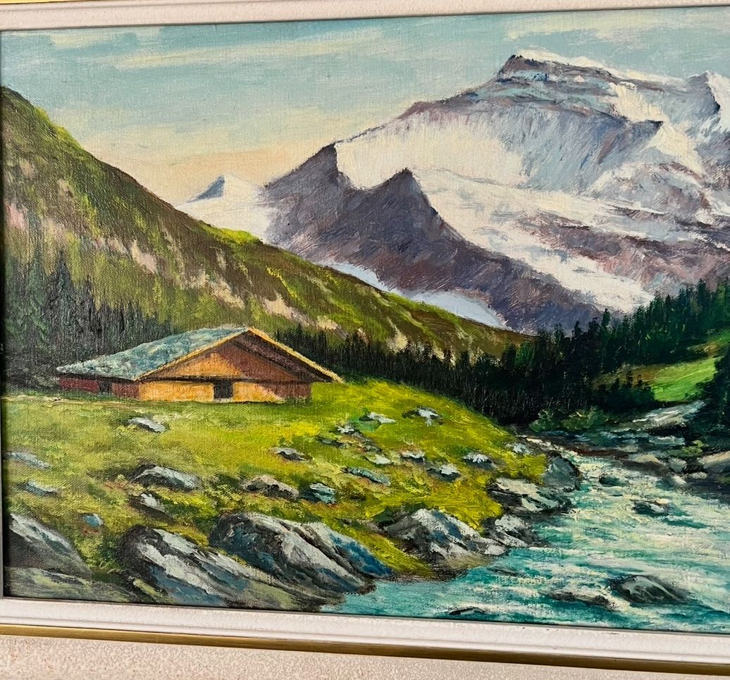 Gemälde: Ölbild Jungfrau mit Lütschine 83x48 cm – Gebraucht aus Rutschwil von joz_w5mj 2