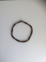 Halskette od Armband Holz Rondellen Schwarz/Braun 6er Muster