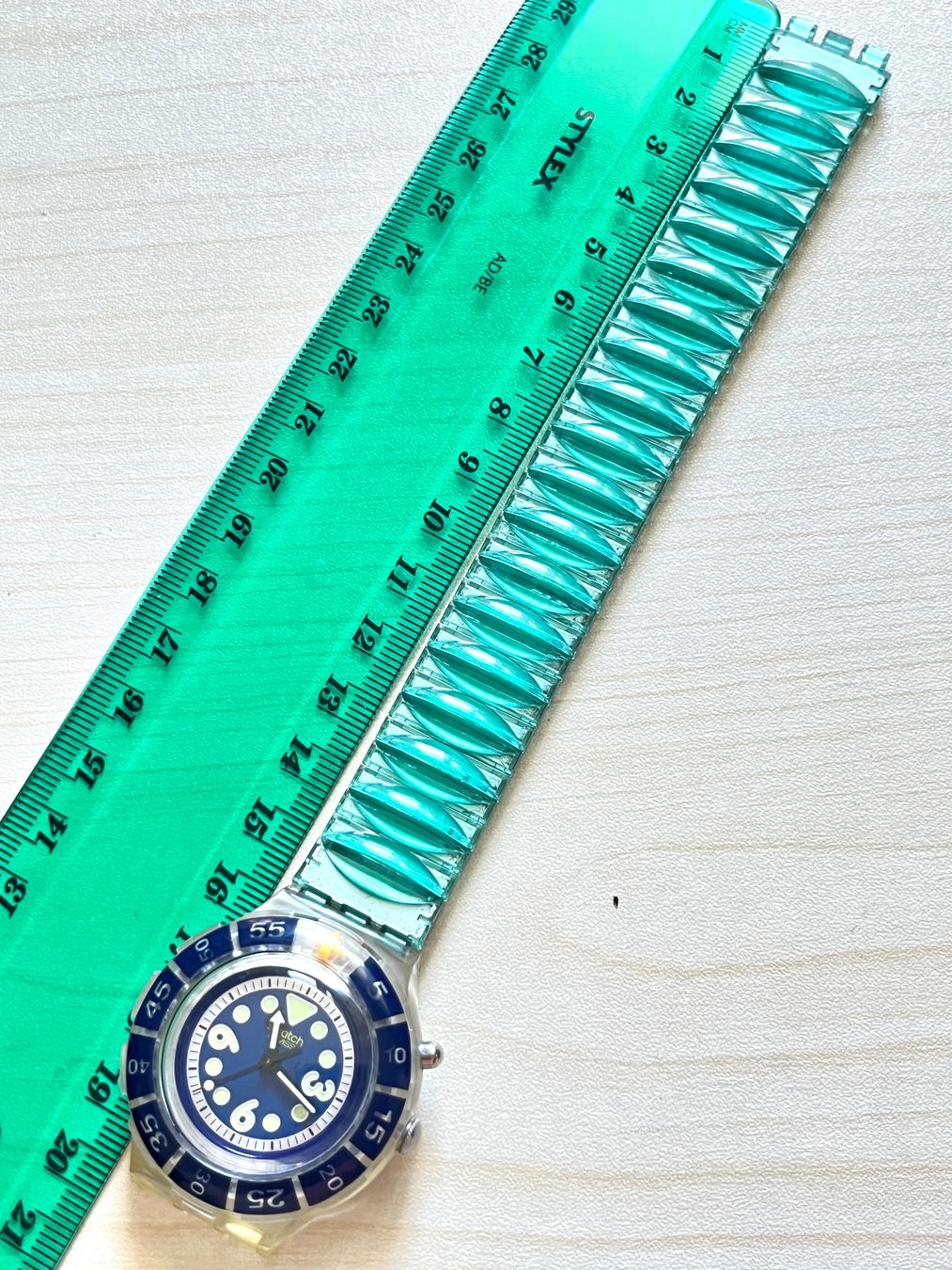 Swatch Orologi: Swatch Scuba Uhr Aqua Blue Armband – Usato da Grenchen venduto da chththl 2