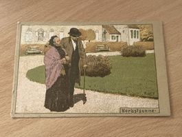 Antike Postkarte, Herbstsonne, gelaufen 1907, Top Zustand