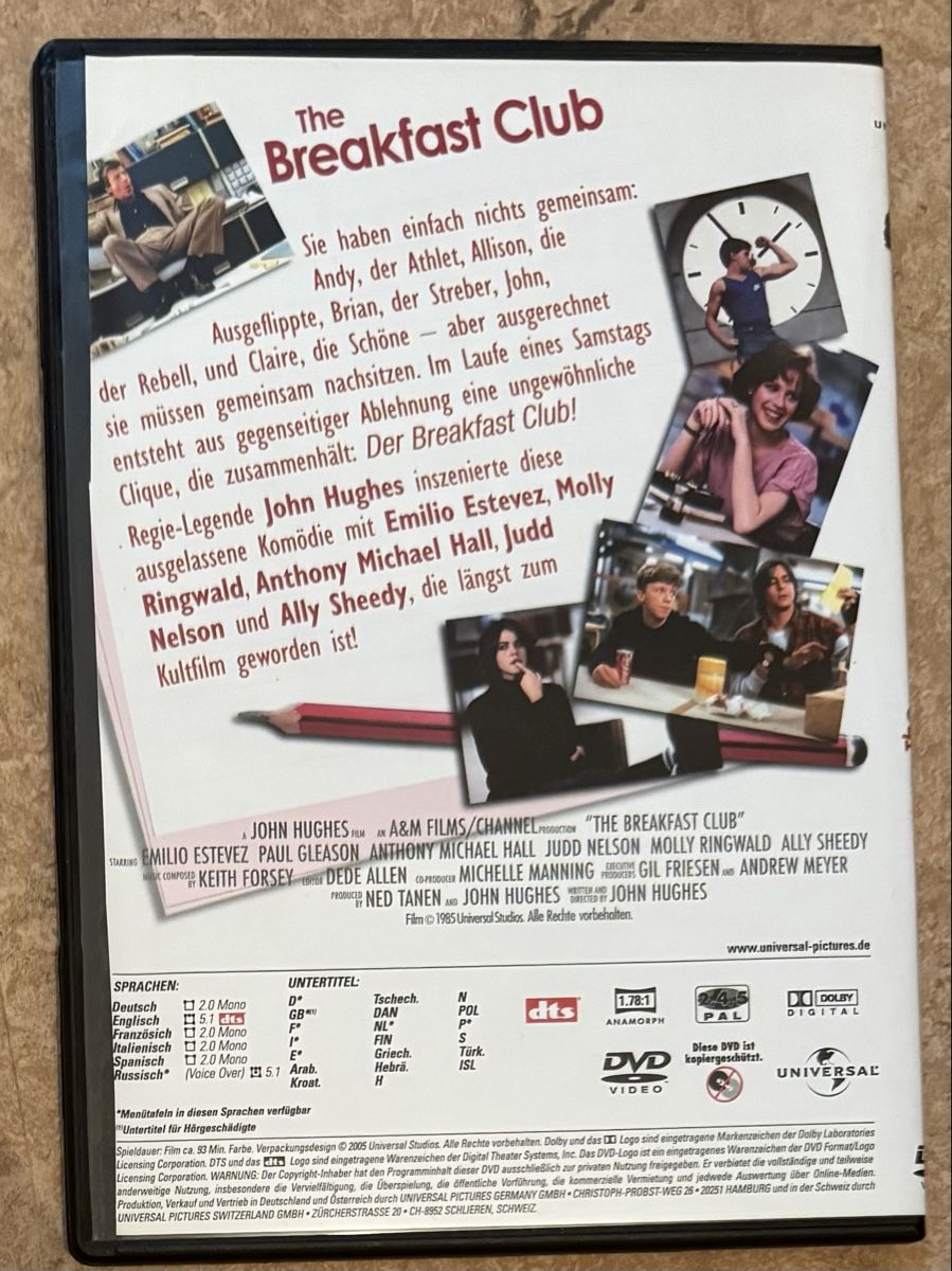 Alle DVDs: THE BREAKFAST CLUB  – Neu (gemäss Beschreibung) aus Dietikon von AndreaSch01 1