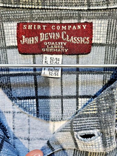 Camicie: John Devin Classics Kariertes Button-Down Hemd - Größe 52/54 – Usato da Zug venduto da vinokilo 4