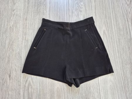 Elegante kurze schwarze Hose von H&M, Grösse 36