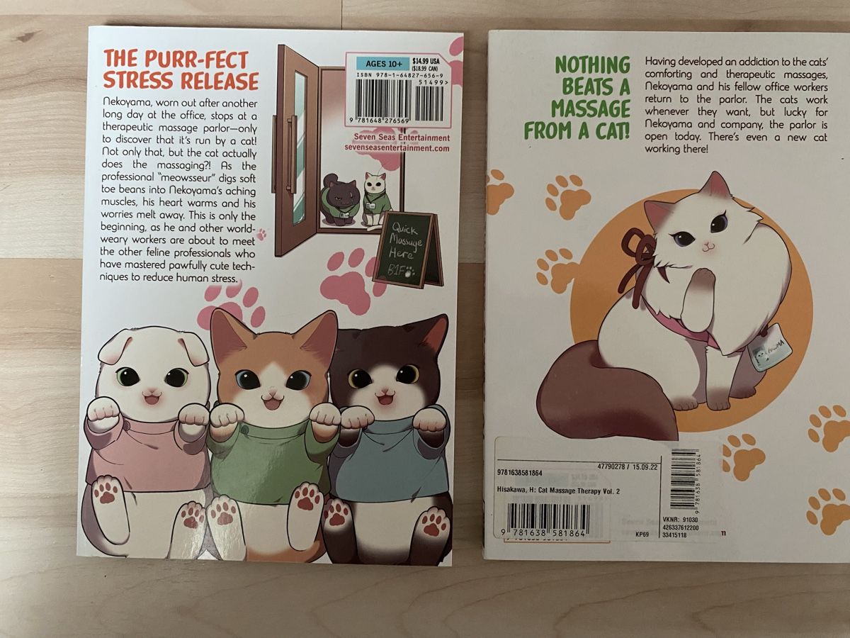 Fumetti: Comedy Manga Cat Massage Therapy 1-2 – Nuovo (secondo la descrizione) da Neftenbach venduto da ctbvm 1