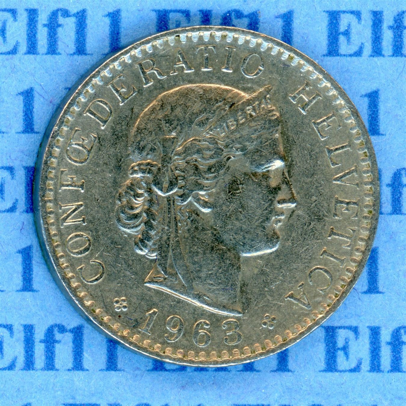 Tutti le monete: CHF___0.20 1963 -vz 20 Rappen – Usato da Widnau venduto da Elf11