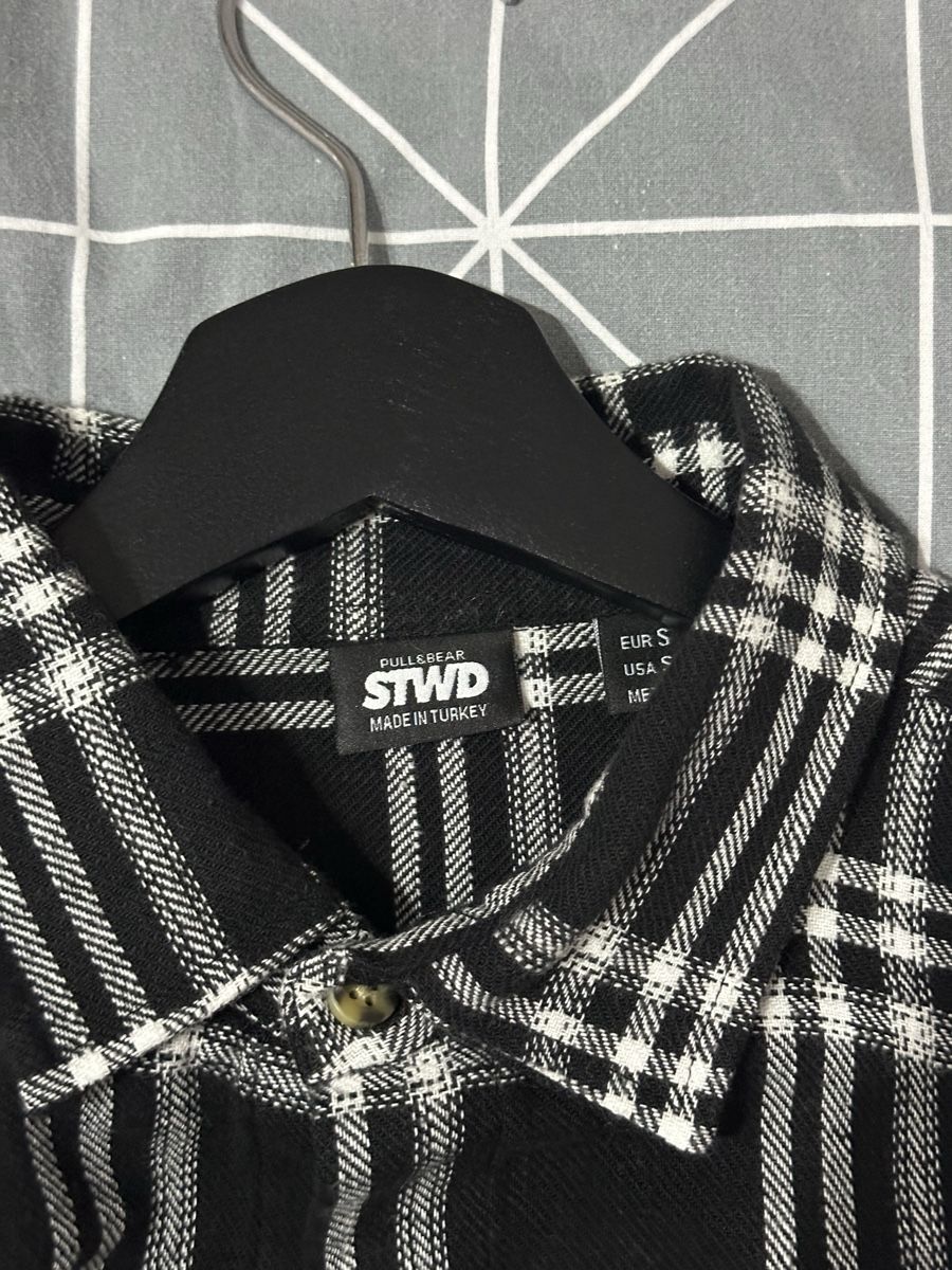 Pull&Bear Camicie: Pull&Bear Black Plaid Shirt size S – Nuovo (secondo la descrizione) da Clarens venduto da Riviera_Friperie 2