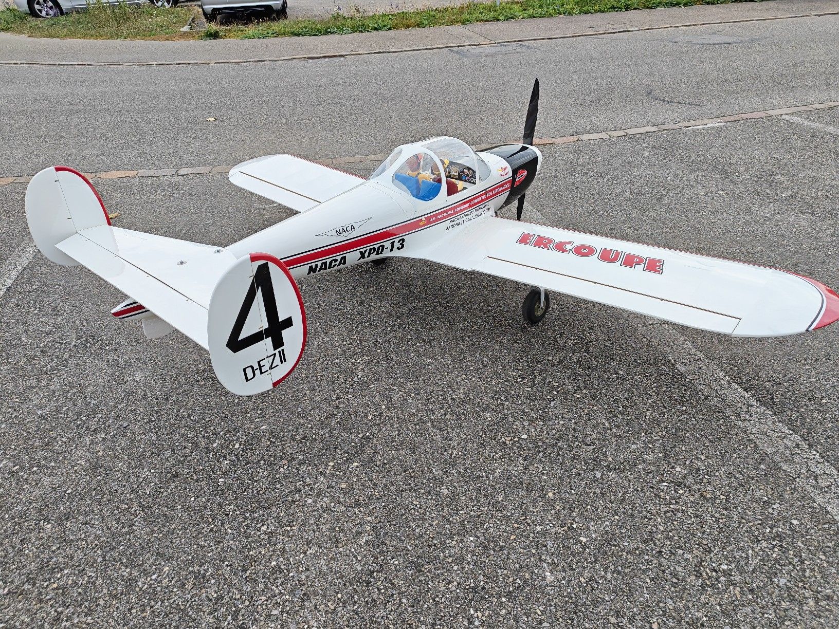 Modellismo RC: schönes RC Flugzeug Ercoupe, neu – Nuovo (secondo la descrizione) da Kallern venduto da Slobsen 1