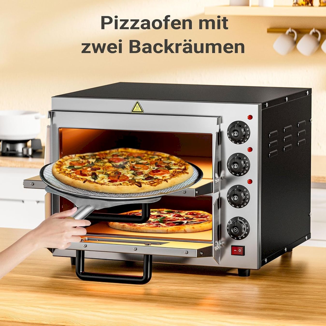 Forni: WilTec 2-Etagen Pizza-Backofen 3000W – Nuovo e nell'imballaggio originale da Bottighofen venduto da zaap 7
