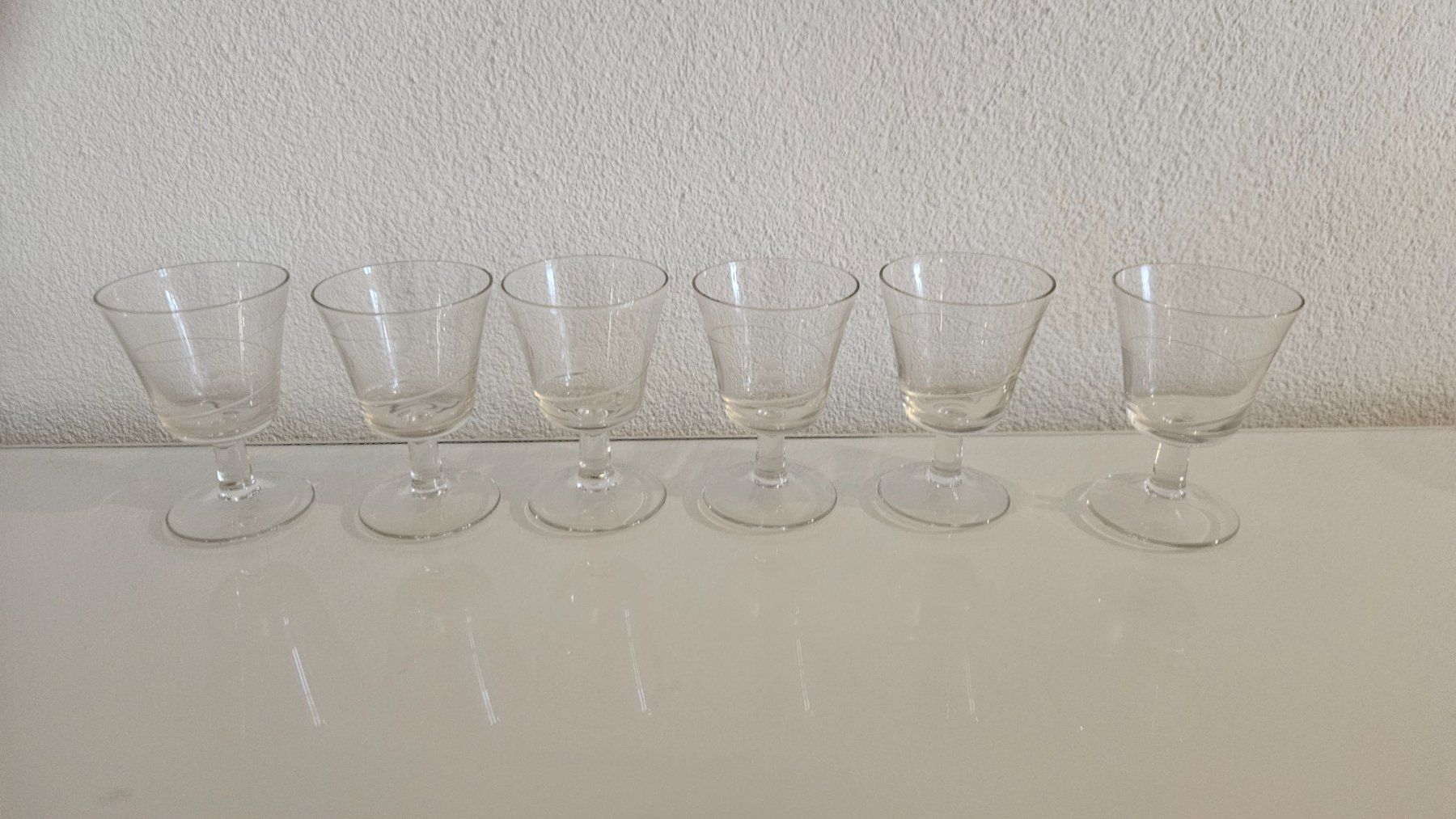 Gläser: 6 bicchierini per liquore finemente decorati – Gebraucht aus Melano von H-Sara 1