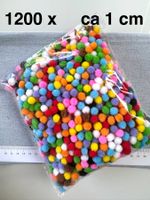 1200x Filz Pompom Bällchen 10mm  für Allerlei Kreative Ideen