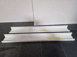2er-Set IKEA MOSSLANDA Bilderleisten / Wandregale  Weiss
