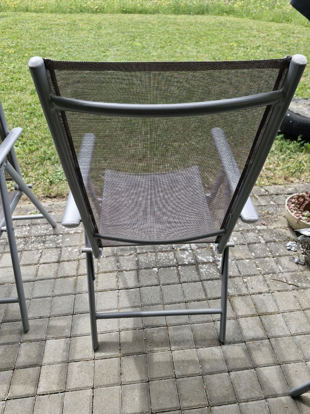 Sedie: 4 Gartenstühle, Alugestell, gebraucht – Usato da Frauenfeld venduto da Kasico 7