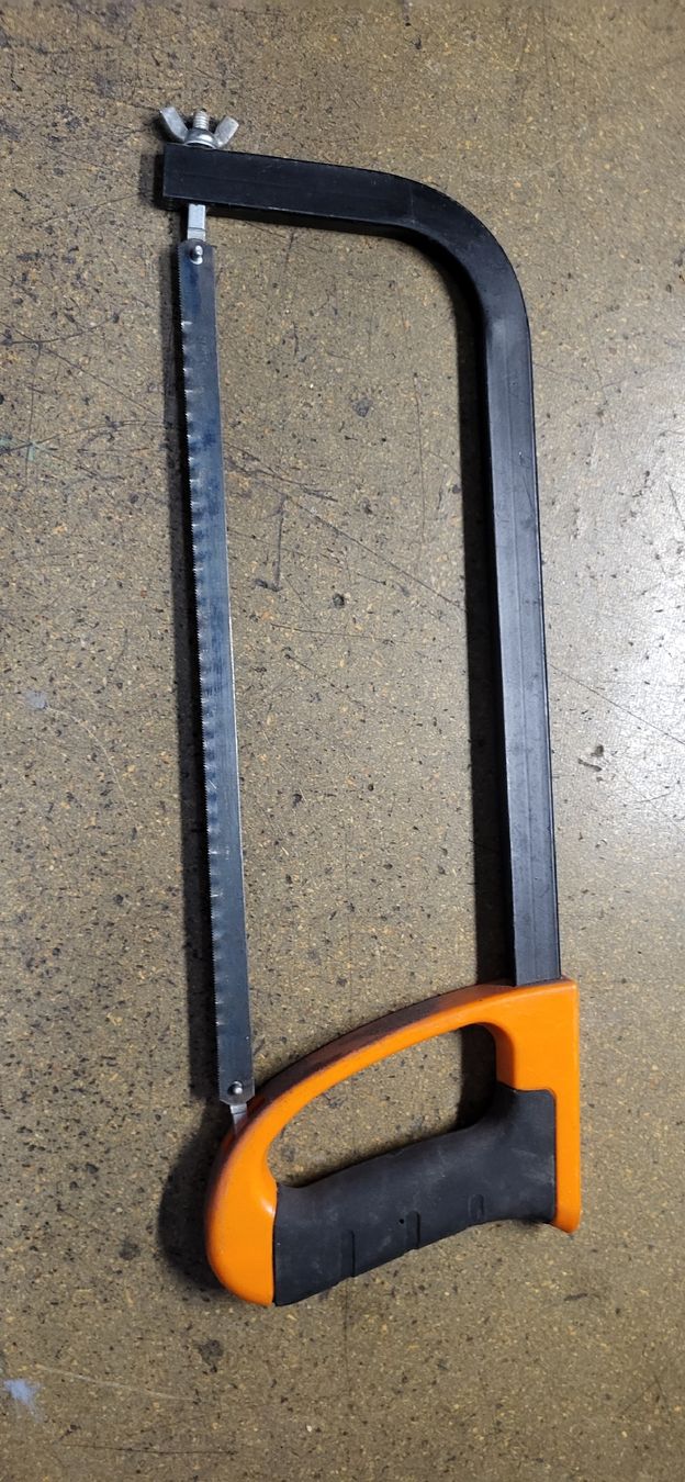 Sägen: Handsäge Bügelsäge Metallsäge mit Griff. – Gebraucht aus Konolfingen von Bio-suisse 5