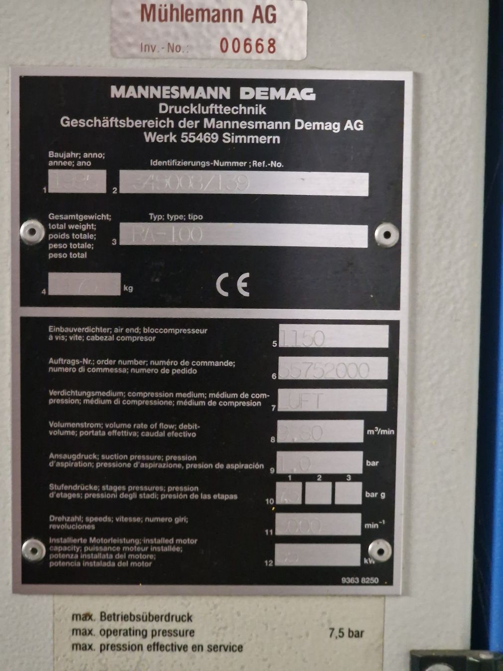 Kompressoren: Schraubenkompressor Industrie – Gebraucht aus Derendingen von Klewi 7