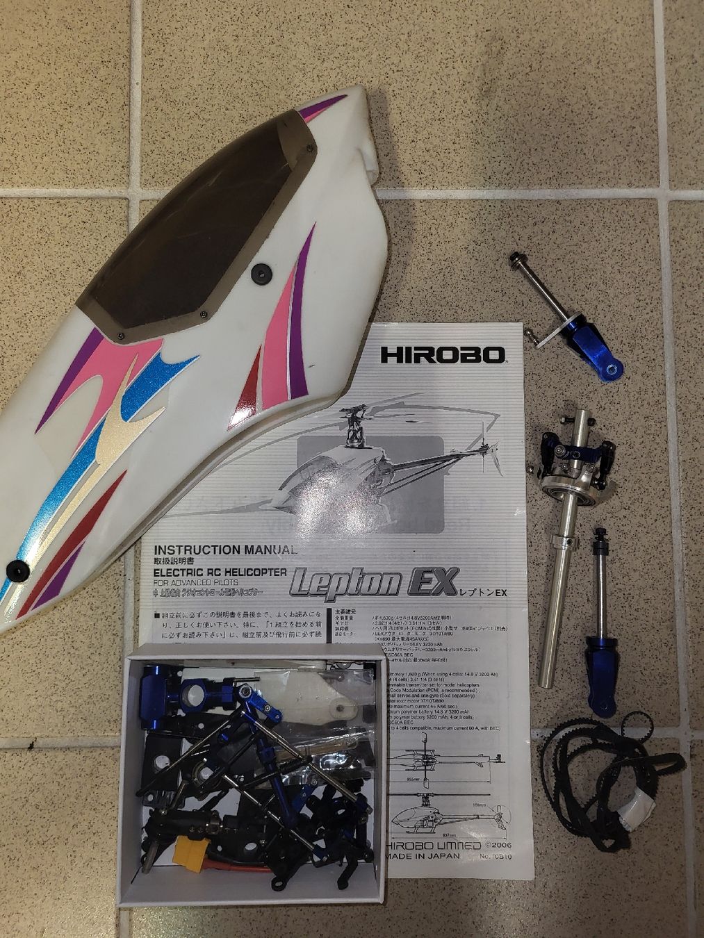 Hirobo Modellismo RC: HIROBO Lepton EX  Lot de piéces. – Nuovo (secondo la descrizione) da Broc venduto da csarsenio 1