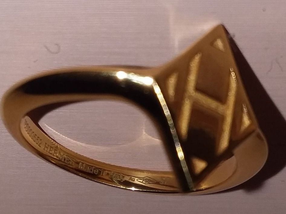 Hermès Anelli: Hermes 18Kt Gold Ring Gambade Gr.52 Neu – Nuovo (secondo la descrizione) da Zuerich venduto da SaTs-43 1