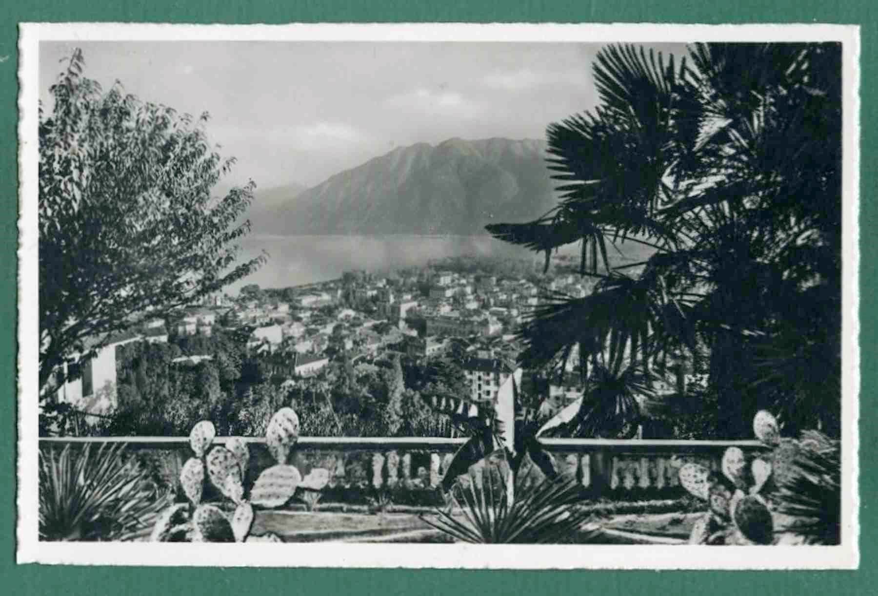 Cartoline postali: Locarno, Panorama, 1953, ungelaufen – Usato da Sargans venduto da Hausi1951